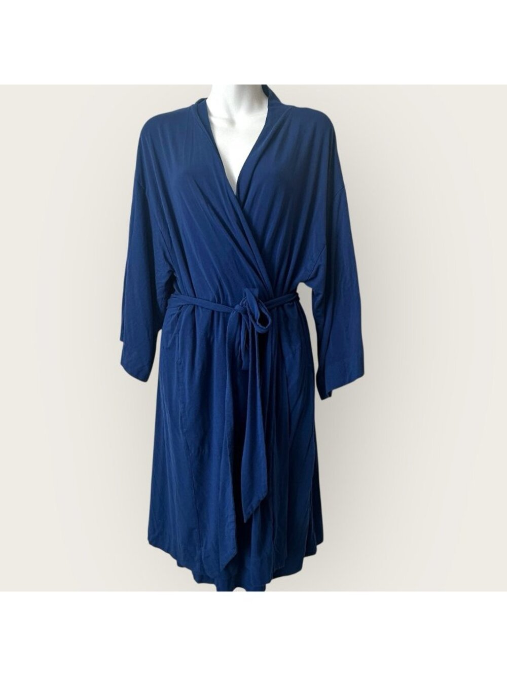 Soma‎ Blue Women’s Robe Medium Inside Tie Belt Sash With Pockets